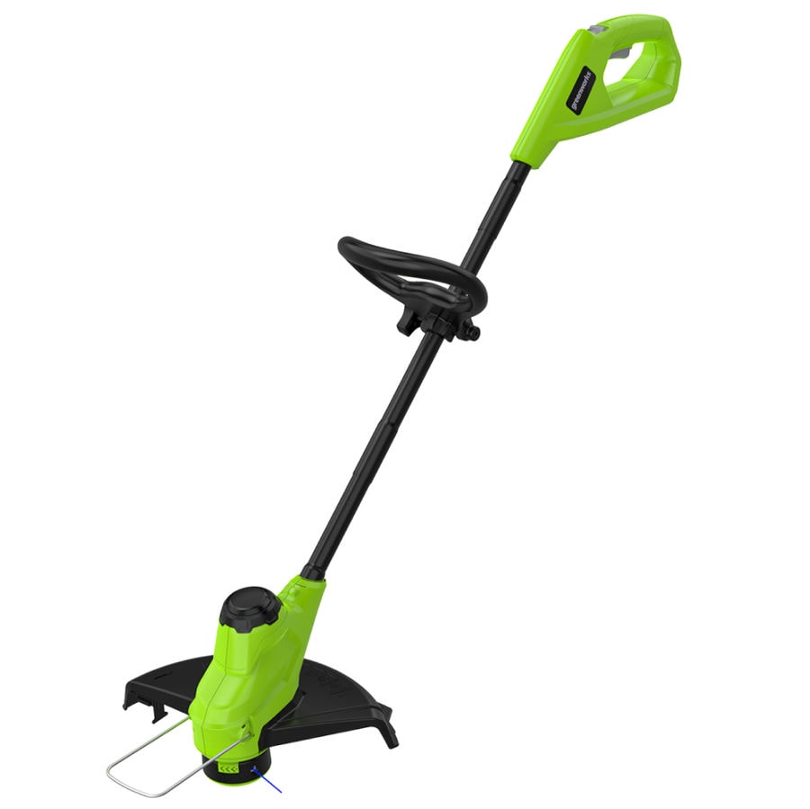 Триммер аккумуляторный Greenworks, Арт. 2107207, G24LT25K2, 24 V, 25 см, с АКБ 2Ач и ЗУ 