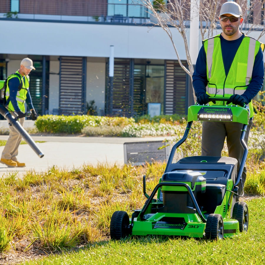 Газонокосилка самоходная аккумуляторная Greenworks Арт. 2519207, 82V, 76см, бесщеточная, без АКБ и ЗУ