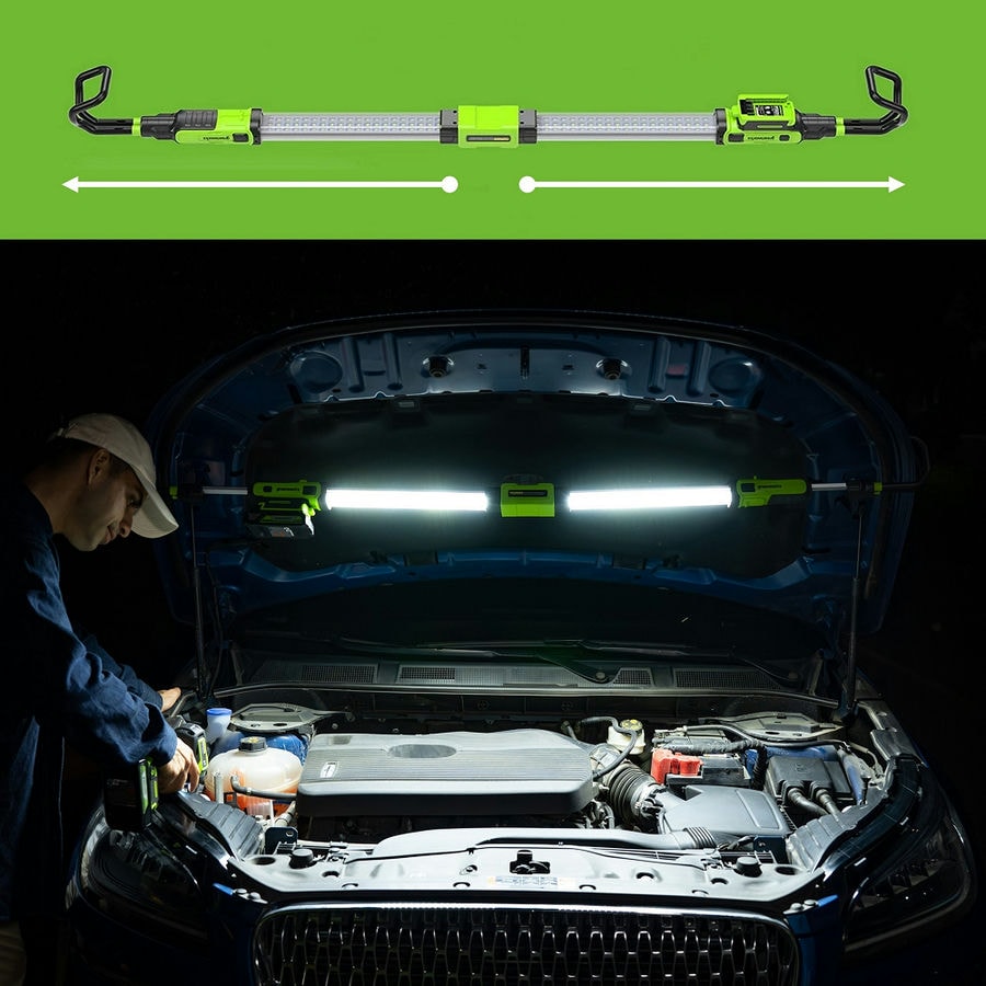 Подкапотный LED-прожектор аккумуляторный Greenworks Арт. 3503607, 24V, 1200 Лм, без АКБ и ЗУ