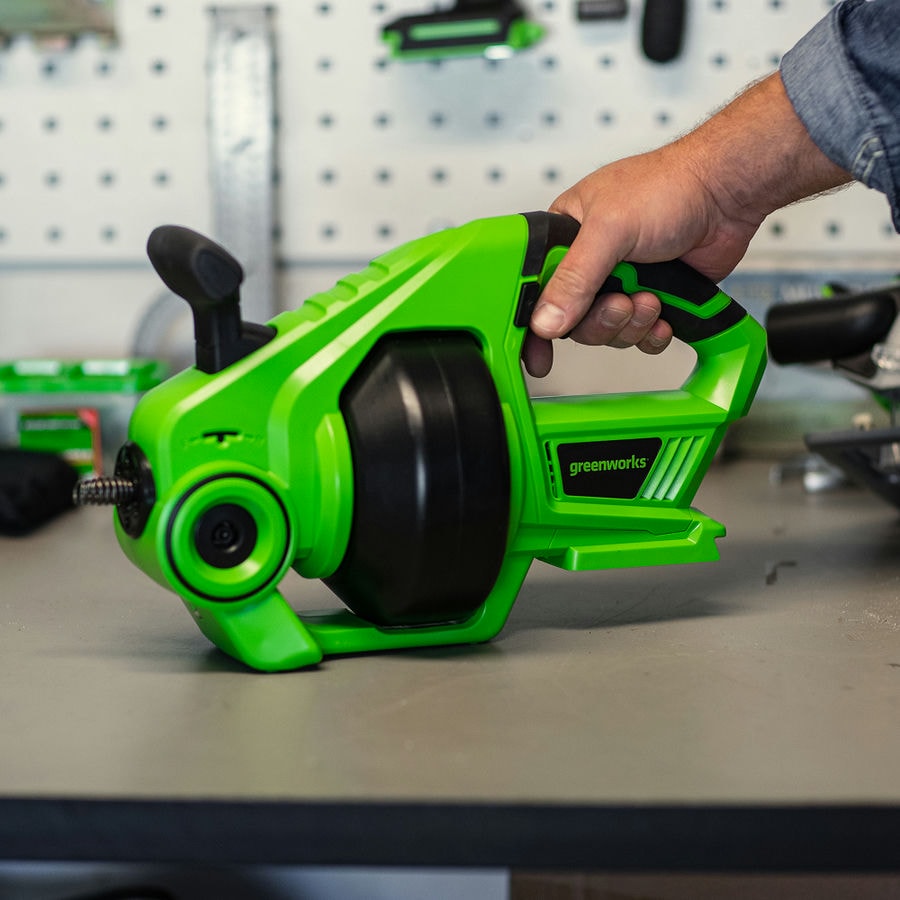 Трос сантехнический аккумуляторный Greenworks, Арт. 3707307, 24V, без АКБ и ЗУ