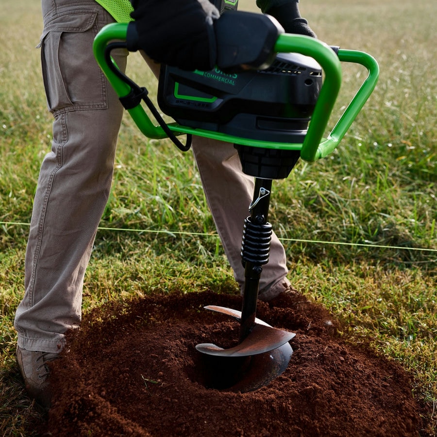 Землебур аккумуляторный Greenworks Арт. 3707907, 82V, без АКБ и ЗУ