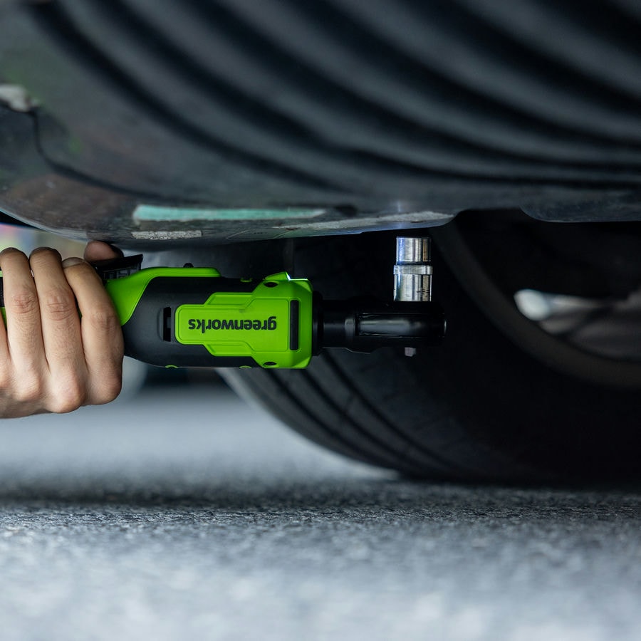 Гайковерт-трещотка Greenworks GD24RW, 24V, бесщеточная, 1/2, 80Нм, редуктор 70 мм, без АКБ и ЗУ с сумкой, арт. 3804007