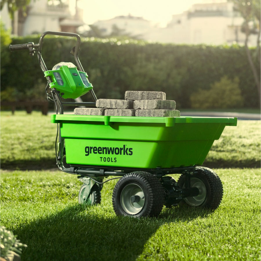Садовая тележка самоходная Greenworks Арт. 7400007, 40V, 106 л