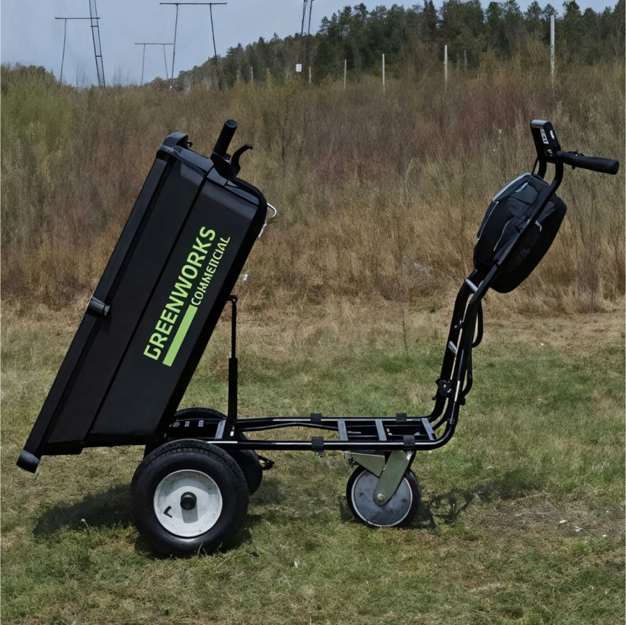 Садовая тележка самоходная Greenworks Арт. 7400607, 82V, 106 л, без АКБ и ЗУ