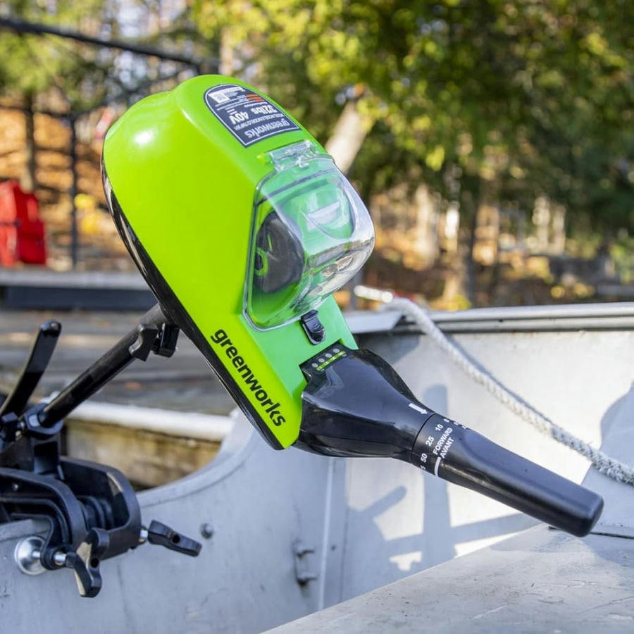Лодочный мотор аккумуляторный Greenworks Арт. 9000207, 40V, 25 кг, без АКБ и ЗУ